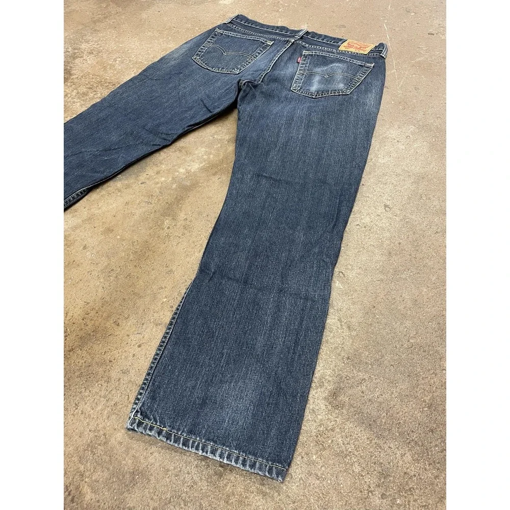 Levis 559 Jeans Mens 36x32 Blue Denim‎ Straight Leg Zip Fly Mid Rise 5-Pocket